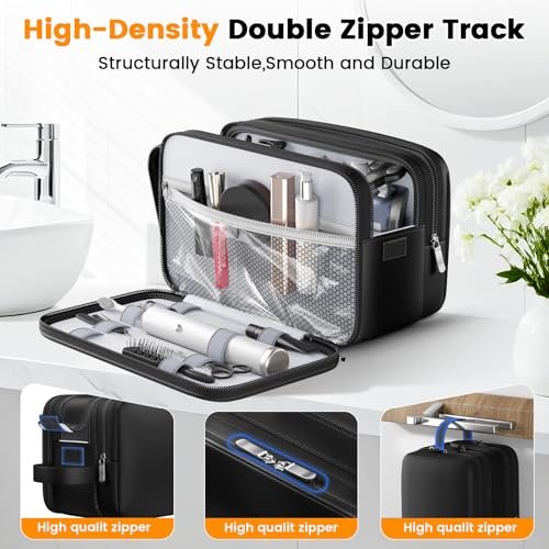 Travoya Toiletry Bag for Men – Water-Resistant Nylon Travel & Tactical Shower Bag for Grooming Accessories, Gym, Dorm Avelisse