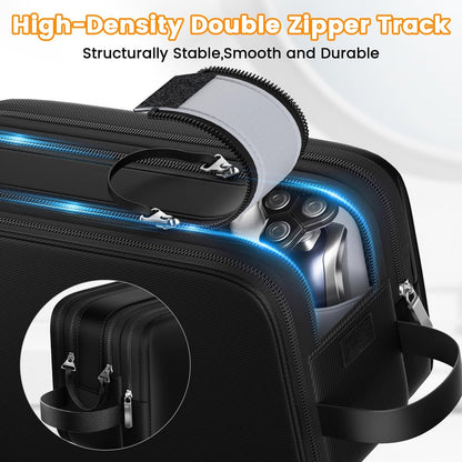 Travoya Toiletry Bag for Men – Water-Resistant Nylon Travel & Tactical Shower Bag for Grooming Accessories, Gym, Dorm Avelisse