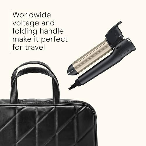 INFINITI PRO CONAIR 2-in-1 Styler - Travel Flat Iron & Curling Iron, Tourmaline Ceramic, 1¼ Inch, Dark Gray Avelisse