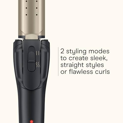 INFINITI PRO CONAIR 2-in-1 Styler - Travel Flat Iron & Curling Iron, Tourmaline Ceramic, 1¼ Inch, Dark Gray Avelisse