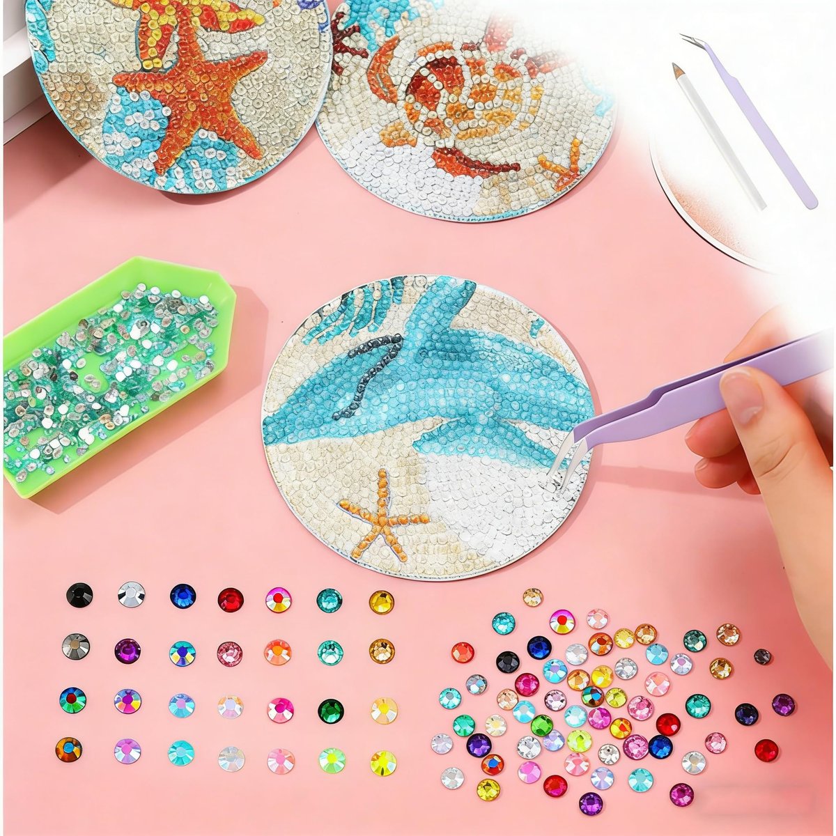 28 Colors Resin Jelly Gems Bedazzling Kit - 3mm Flatback Rhinestone Gems for Nail Art, Crafts, DIY Jewelry, with 3 Bottles B7000 Glue, Heavy Duty Weather Resistant Avelisse