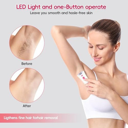 CACHIL Cordless Epilator for Women – 2025 New Glamorous Skin Hair Removal for Face & Body with LED Light, Smooth Glide for Bikini, Arms, Legs Avelisse