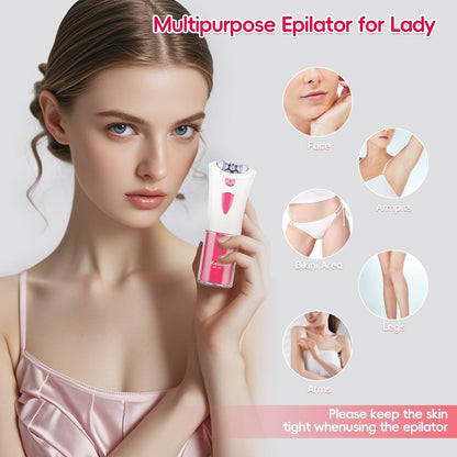 CACHIL Cordless Epilator for Women – 2025 New Glamorous Skin Hair Removal for Face & Body with LED Light, Smooth Glide for Bikini, Arms, Legs Avelisse