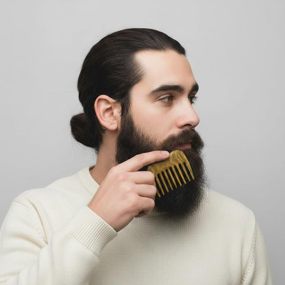 CHOSIN Wide Tooth Comb for Curls – Wooden Hair Comb with Long Teeth for Gentle Detangling – Ideal for Thick Hair, Women & Men Avelisse
