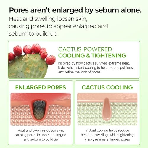 Dr.Melaxin Cactox Pore Relief Jelly Toner Pads – Cooling & De-Puffing Exfoliating Toner Pads for Enlarged Pores & Puffy Skin, Hydrating Korean Toner Pads with Cactus Extract & PHA, 60 Pads (170ml) Avelisse