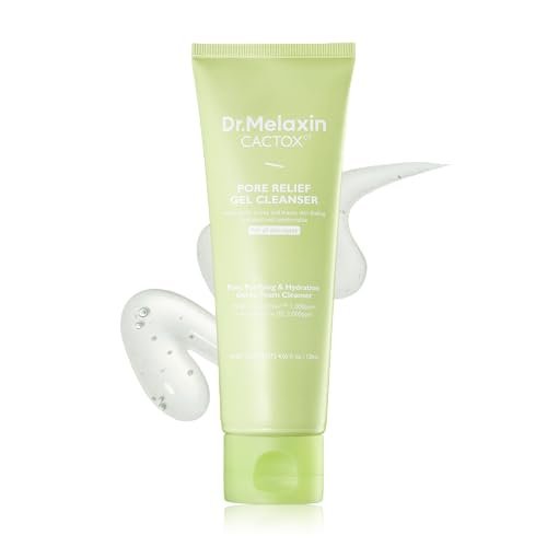 Dr.Melaxin Cactox Pore Relief Gel Cleanser - Hydrating Gel-to-Foam Facial Cleanser for Pore Cleansing and Enlarged-Looking Pores, 120ml Avelisse