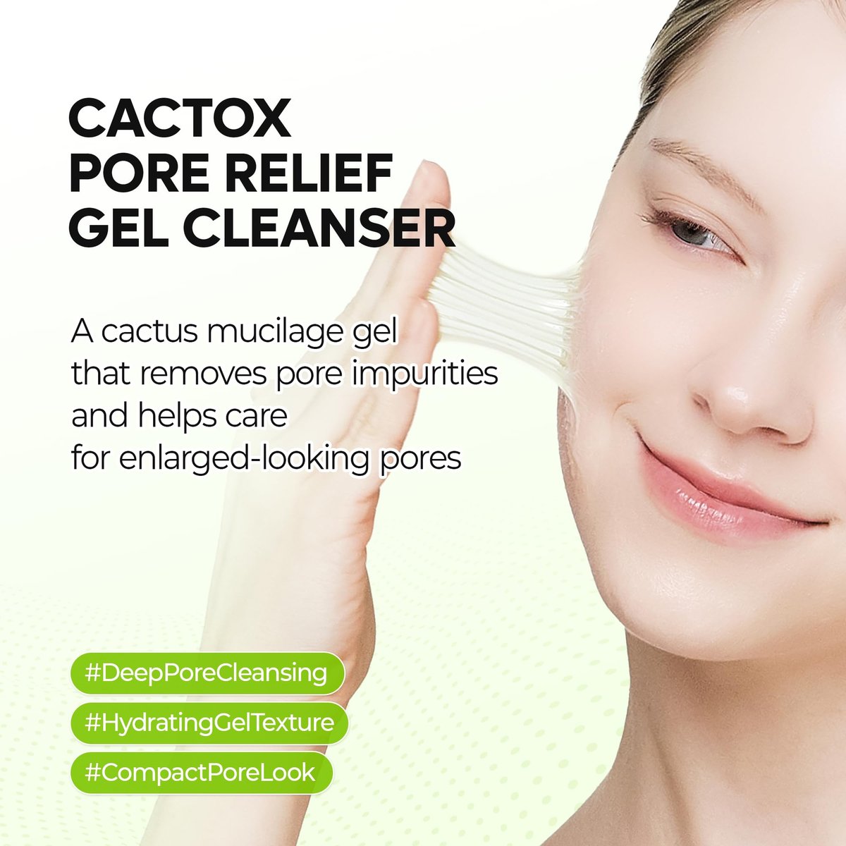 Dr.Melaxin Cactox Pore Relief Gel Cleanser - Hydrating Gel-to-Foam Facial Cleanser for Pore Cleansing and Enlarged-Looking Pores, 120ml Avelisse