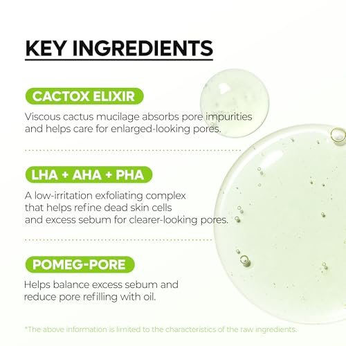 Dr.Melaxin Cactox Pore Relief Gel Cleanser - Hydrating Gel-to-Foam Facial Cleanser for Pore Cleansing and Enlarged-Looking Pores, 120ml Avelisse