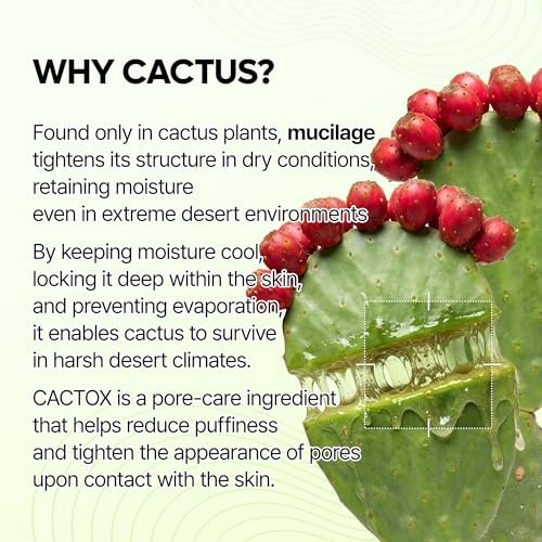 Dr.Melaxin Cactox Pore Relief Jelly Serum Mist - Instant Cooling Face Mist for Pore Tightening & De-Puffing, Hydrating Cactus Serum for Puffy Skin, 80ml (2.7 fl oz) Avelisse