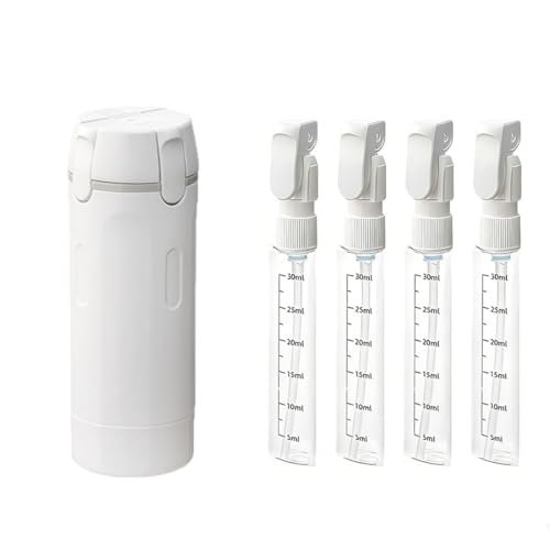 BOMPOW 4-in-1 Travel Bottles Set – Leak-Proof Refillable Containers with Labels, Portable Toiletry Organizer Cup for Shampoo, Lotion, Soap - görsel 2