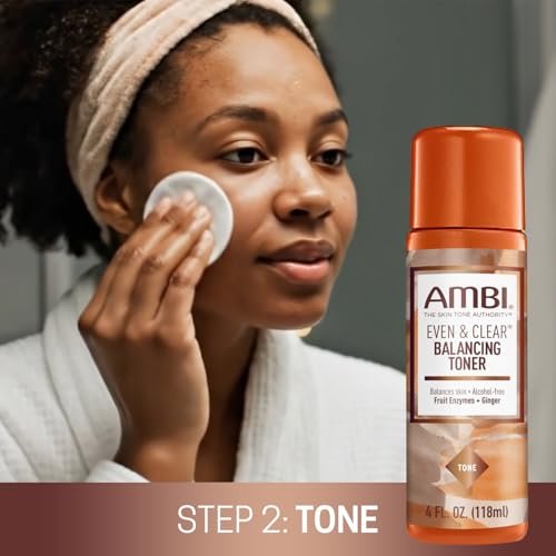 Ambi Even & Clear Daily Skin Tone Kit – 3-Step Regimen for Acne, Dark Spots & Uneven Tone with Salicylic Acid & Niacinamide Avelisse