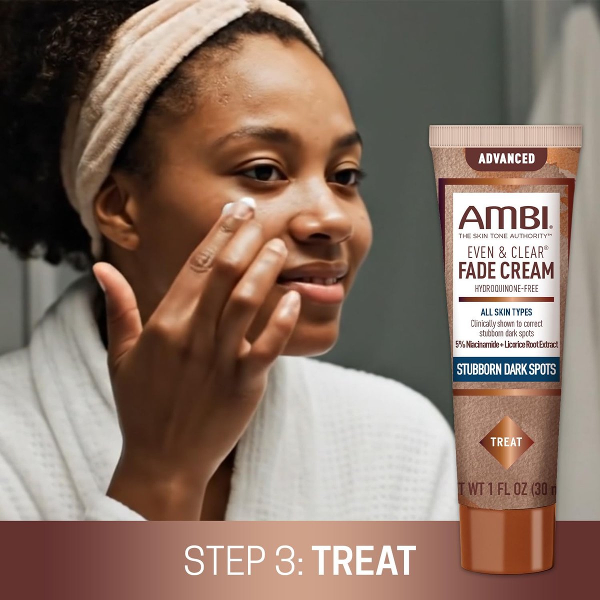 Ambi Even & Clear Daily Skin Tone Kit – 3-Step Regimen for Acne, Dark Spots & Uneven Tone with Salicylic Acid & Niacinamide Avelisse
