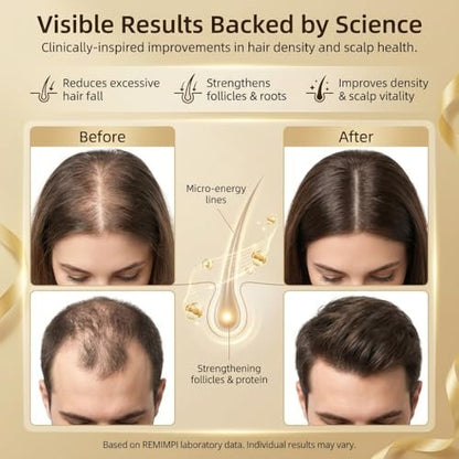 REMIMPI Authentic Anti Hair Loss Shampoo with Ginger & Ginseng - Dandruff & Oil Control, Hair Growth Shampoo, 10.14 Fl Oz (Pack of 2) Avelisse