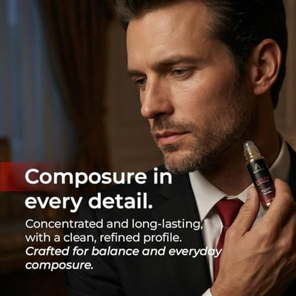 ALCEMÍSTÉ Premium Pheromone Cologne For Men - Body Chemistry Perfume With Pheromones - Concentrated, Oil Based, Travel Size - Long-Lasting Amber, Wood & Musk Scent - 0.34 oz Avelisse