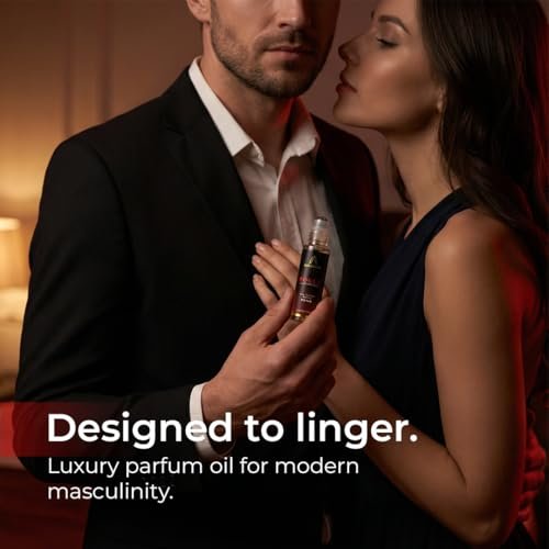ALCEMÍSTÉ Premium Pheromone Cologne For Men - Body Chemistry Perfume With Pheromones - Concentrated, Oil Based, Travel Size - Long-Lasting Amber, Wood & Musk Scent - 0.34 oz Avelisse
