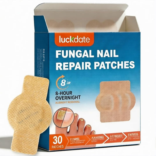 LUCKDATE Nail Care Patches 30 PCS - 8-Hour Overnight Nail Treatment for Toenails & Fingernails, Gentle for Sensitive Skin Avelisse