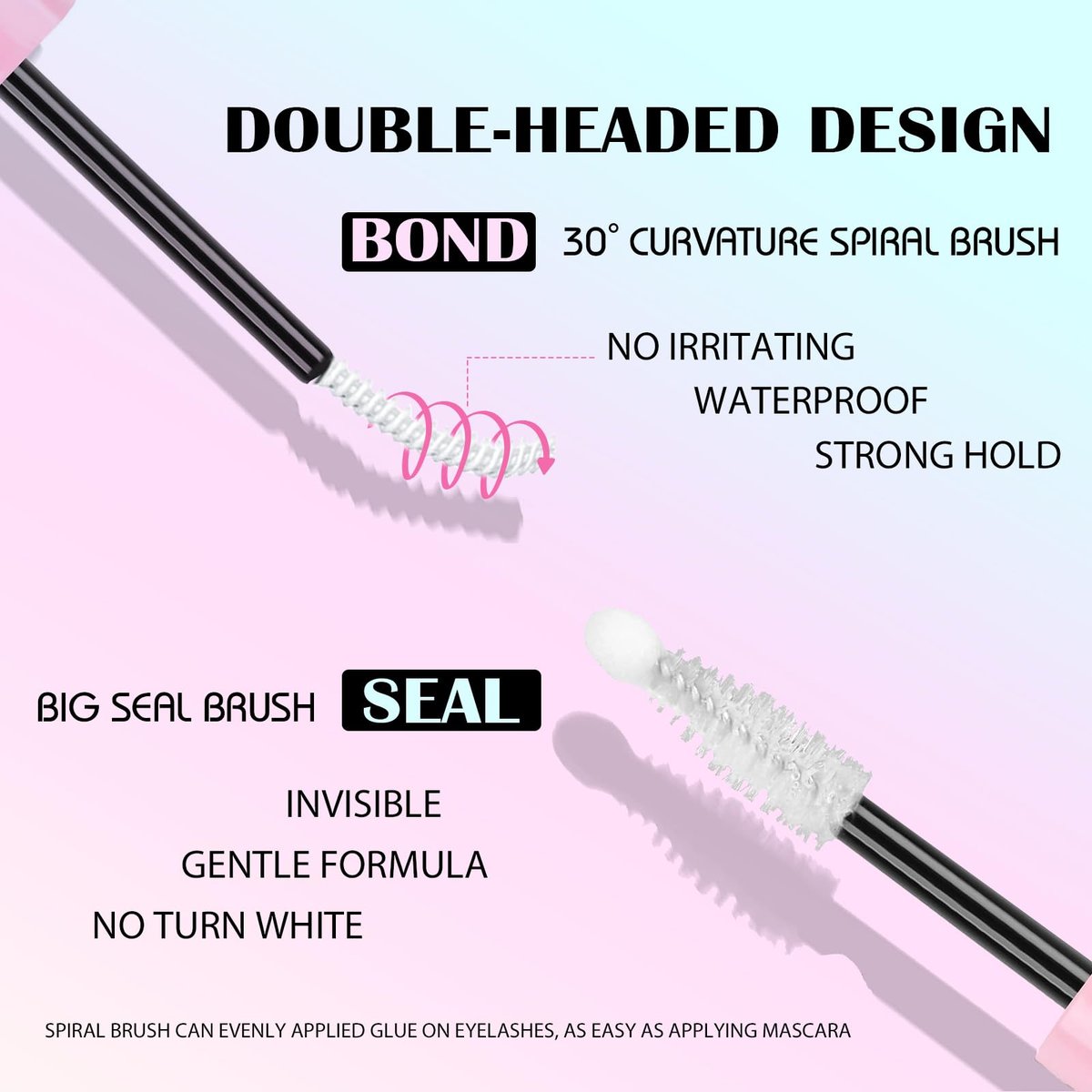 SY-SHUYING Lash Bond and Seal Mascara - Long Lasting Waterproof Non Irritating Eyelash Extensions - görsel 7