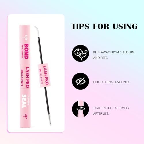 SY-SHUYING Lash Bond and Seal Mascara - Long Lasting Waterproof Non Irritating Eyelash Extensions - görsel 10
