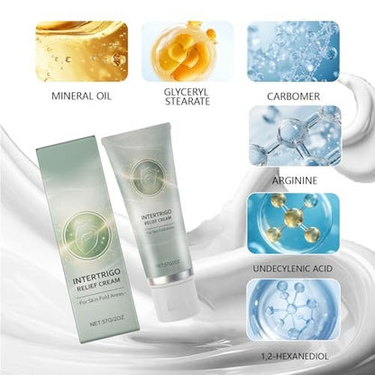 Dunquya Intertrigo Cream – Skin Fold Care Support Cream for Irritated Skin, Moisture & Friction Relief, Quick-Drying Non-Greasy Formula, Daily Care (1 Pack) Avelisse