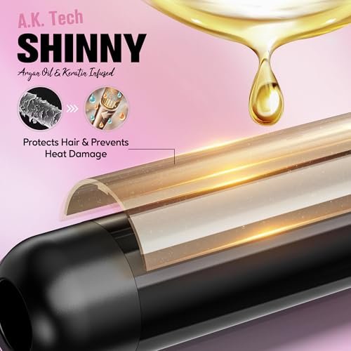 Farery 2 Inch Curling Iron for Long Hair – Lightweight Large Barrel 50mm with Argan Oil & Keratin Infused Ceramic Tourmaline, 9 Temp Digital Display & Lock Key, Fast Heat for Bouncy Big Curls Avelisse