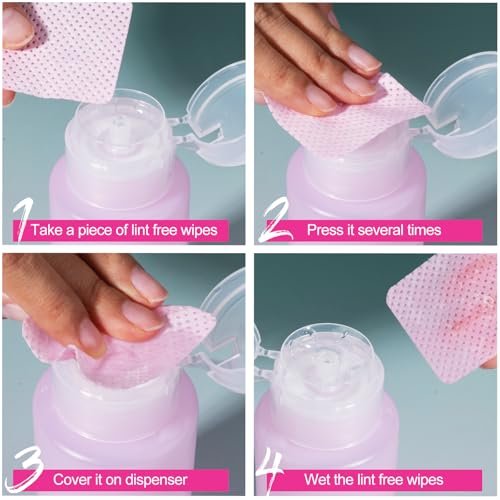 NXJ INFILILA Acetone Pump Dispenser 2 Pack, 180ml/6.4oz Push Down Dispenser Bottle for Acetone, Alcohol, Nail Polish Remover, Makeup Remover, Toner – Leak-Proof & BPA-Free - görsel 14