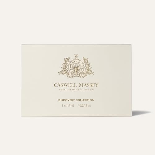 Caswell-Massey Fragrance Discovery Collection for Men – 5-Piece Sample Set – Number Six, Jockey Club, Newport, Distiller’s Lounge & Seaboard Matcha Avelisse