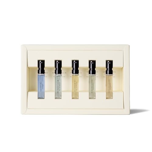Caswell-Massey Fragrance Discovery Collection for Men – 5-Piece Sample Set – Number Six, Jockey Club, Newport, Distiller’s Lounge & Seaboard Matcha Avelisse