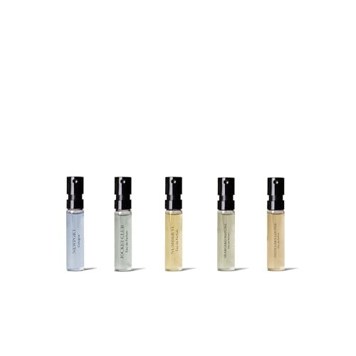 Caswell-Massey Fragrance Discovery Collection for Men – 5-Piece Sample Set – Number Six, Jockey Club, Newport, Distiller’s Lounge & Seaboard Matcha Avelisse