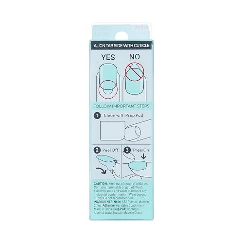 imPRESS No Glue Mani Press On Nails - Get Closer, Short Green Squoval - 30 Nails with Prep Pad & Tools - görsel 18