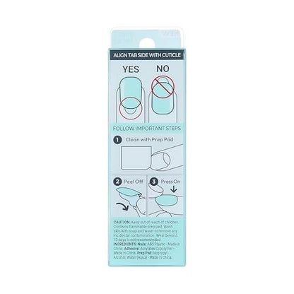 imPRESS No Glue Mani Press On Nails - Get Closer, Short Green Squoval - 30 Nails with Prep Pad & Tools