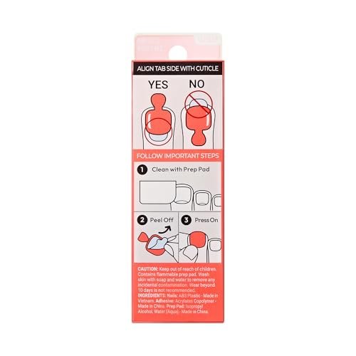 imPRESS Pure Mood No Glue Mani Press On Nails - Short Squoval, Orange, 24 Toenails Included - görsel 18