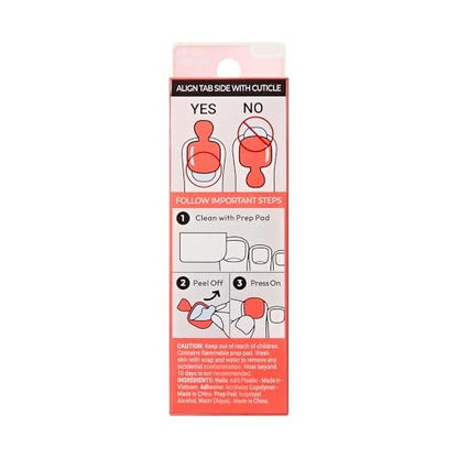 imPRESS Pure Mood No Glue Mani Press On Nails - Short Squoval, Orange, 24 Toenails Included