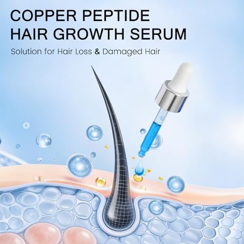 LXMTOU Copper Peptide Hair Growth Serum for Men & Women – Strengthen Hair & Nourish Scalp with Licorice Root & Ginseng Extracts, 1 Fl Oz - görsel 4