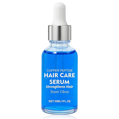 LXMTOU Copper Peptide Hair Growth Serum for Men & Women – Strengthen Hair & Nourish Scalp with Licorice Root & Ginseng Extracts, 1 Fl Oz