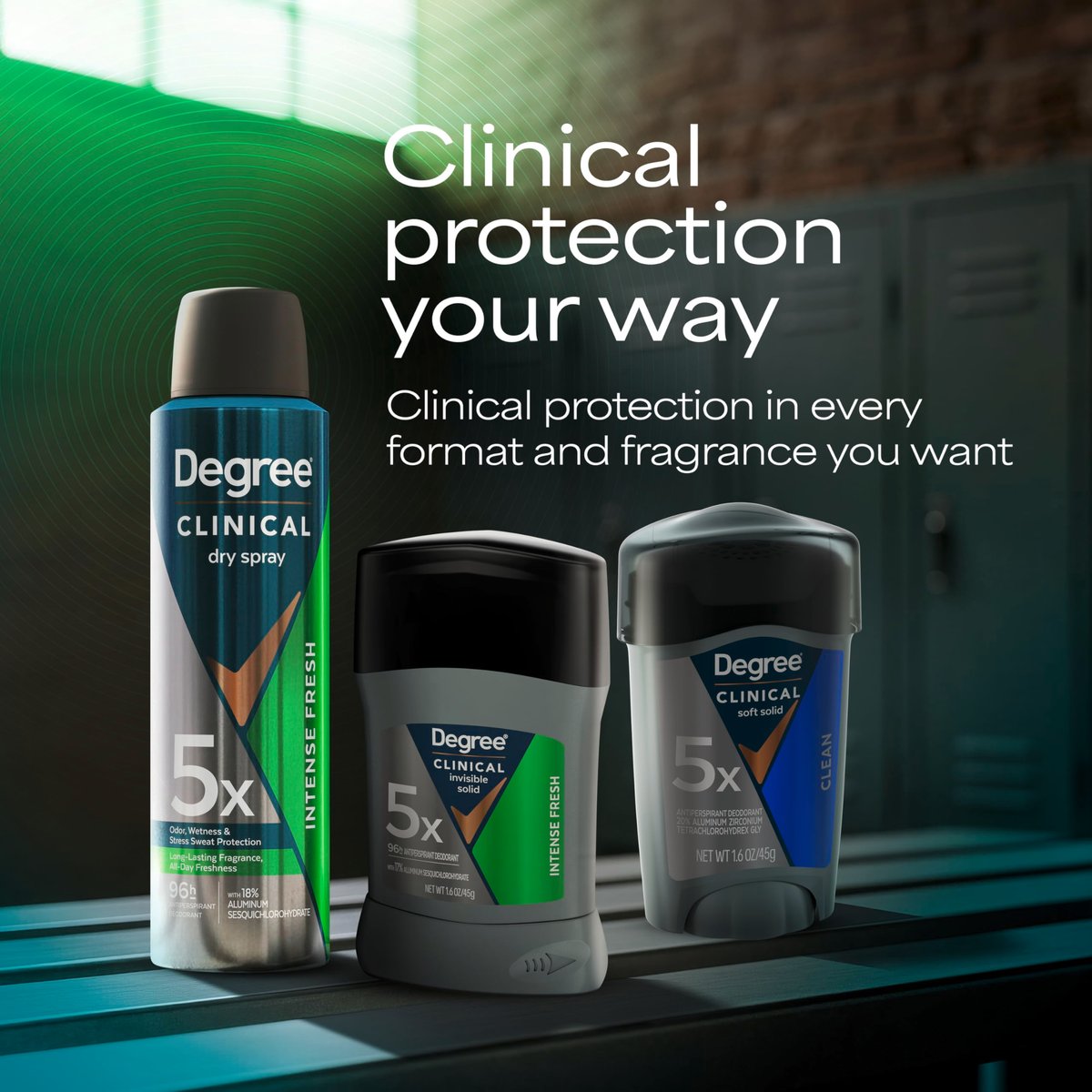 Degree Clinical Strength Antiperspirant Deodorant Intense Fresh Dry Spray 96-Hour Sweat and Odor Protection 3.8 OZ - görsel 13