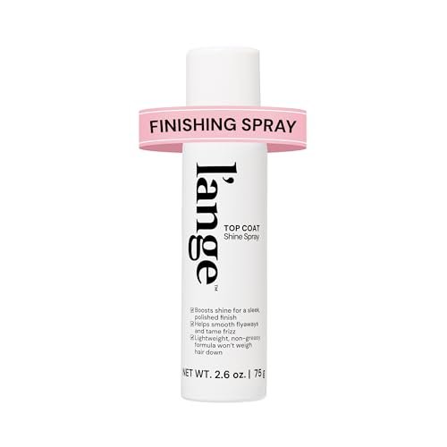 L'ANGE HAIR Top Coat Shine Spray - High-Gloss Finishing Spray, Frizz Control, Ultra-Fine Hydrating Mist, Lightweight 2.6 Fl Oz - görsel 1