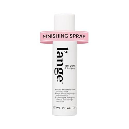 L'ANGE HAIR Top Coat Shine Spray - High-Gloss Finishing Spray, Frizz Control, Ultra-Fine Hydrating Mist, Lightweight 2.6 Fl Oz