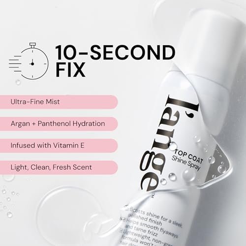 L'ANGE HAIR Top Coat Shine Spray - High-Gloss Finishing Spray, Frizz Control, Ultra-Fine Hydrating Mist, Lightweight 2.6 Fl Oz - görsel 7
