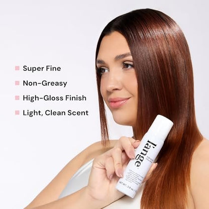 L'ANGE HAIR Top Coat Shine Spray - High-Gloss Finishing Spray, Frizz Control, Ultra-Fine Hydrating Mist, Lightweight 2.6 Fl Oz