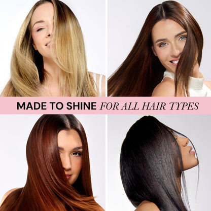 L'ANGE HAIR Top Coat Shine Spray - High-Gloss Finishing Spray, Frizz Control, Ultra-Fine Hydrating Mist, Lightweight 2.6 Fl Oz