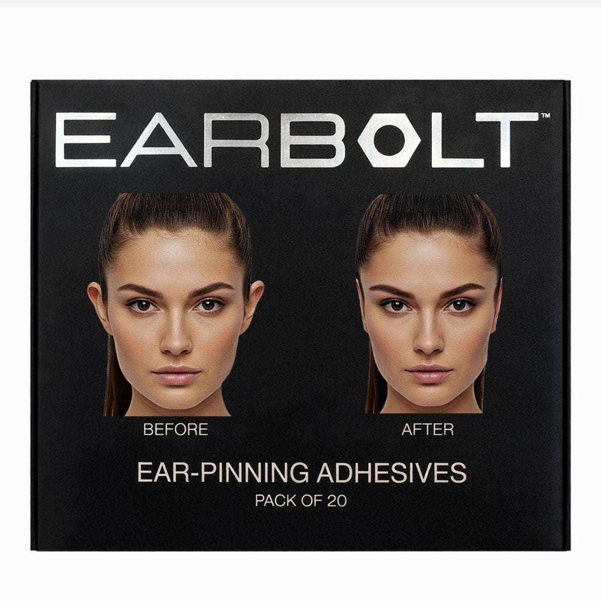 EARBOLT Ear Pinning Adhesives - Cosmetic Ear Correctors, Pack of 20 - Non-Surgical Ear Reshaping for Protruding Ears Avelisse