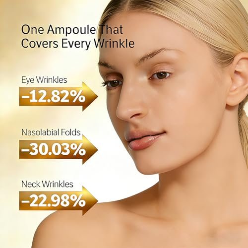 NaVaro Peptide Deep Collagen Lifting Ampoule – 72H Hydration, Palmitoyl Pentapeptide-4 for Face Tightening, Wrinkle Reduction & Glass Skin, 1.7 fl oz Avelisse