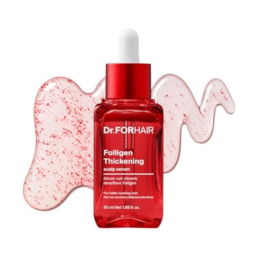 Dr.FORHAIR Folligen Thickening Scalp Serum 1.7 oz | Biotin Density Serum for Thicker, Fuller-Looking Hair | Peptide Scalp Treatment | Korean Haircare Avelisse