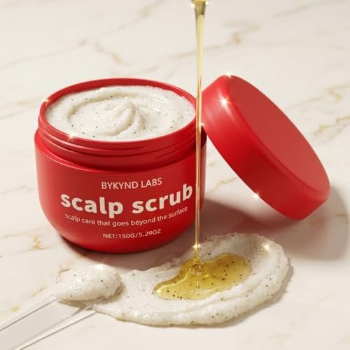 Official BYKYND LABS Avocado Oil Scalp Scrub – Grapefruit & Grapeseed Extract, Pumice for Dry Scalp, Gluten Free, Vegan Avelisse