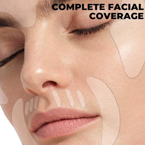 18 PCS Reusable Silicone Wrinkle Patches for Face, Neck & Chest – Overnight Smoothing Facial Strips for Forehead, Frown Lines, Crow’s Feet, Smile Lines & Cleavage Avelisse