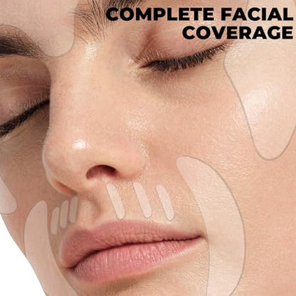 18 PCS Reusable Silicone Wrinkle Patches for Face, Neck & Chest – Overnight Smoothing Facial Strips for Forehead, Frown Lines, Crow’s Feet, Smile Lines & Cleavage Avelisse