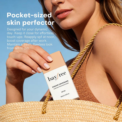 Bayfree Glow Skin Tinted Moisturizer with SPF 30 - Natural Beige, Lightweight Sheer Coverage, Long Lasting Hydration, Vegan Korean Makeup Avelisse