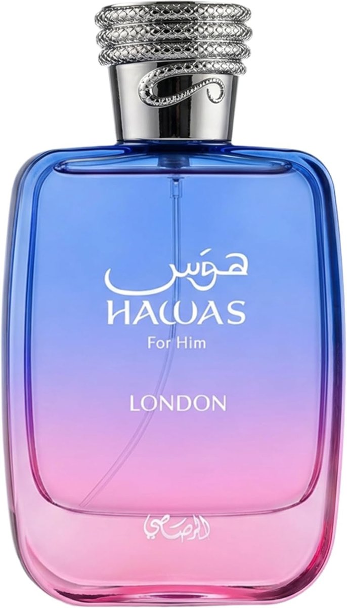 Rasasi Hawas London Eau de Parfum for Men – Spicy, Fruity, Floral, Amber – Long-Lasting 100ml Avelisse