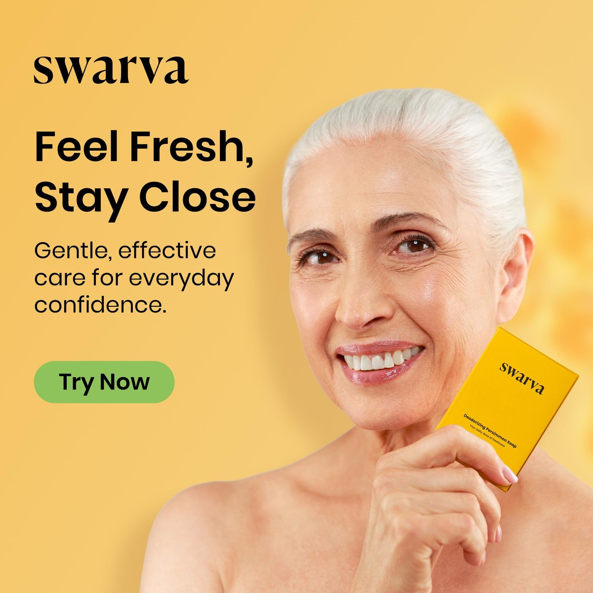 Swarva Japanese Persimmon Cleanser Bar 2-Pack – Natural Body Odor Solution for Old People Smell, Antibacterial & Organic Skin Care Avelisse