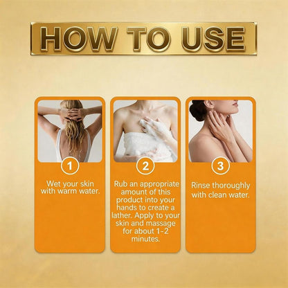 Persimmon Soap for Body Odor Control – Natural Deodorizing Bar for Women & Men (3-Pack) Avelisse